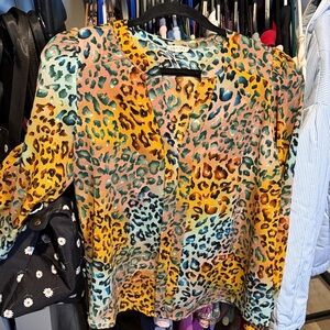 Jodifl Leopard Print Women's Blouse